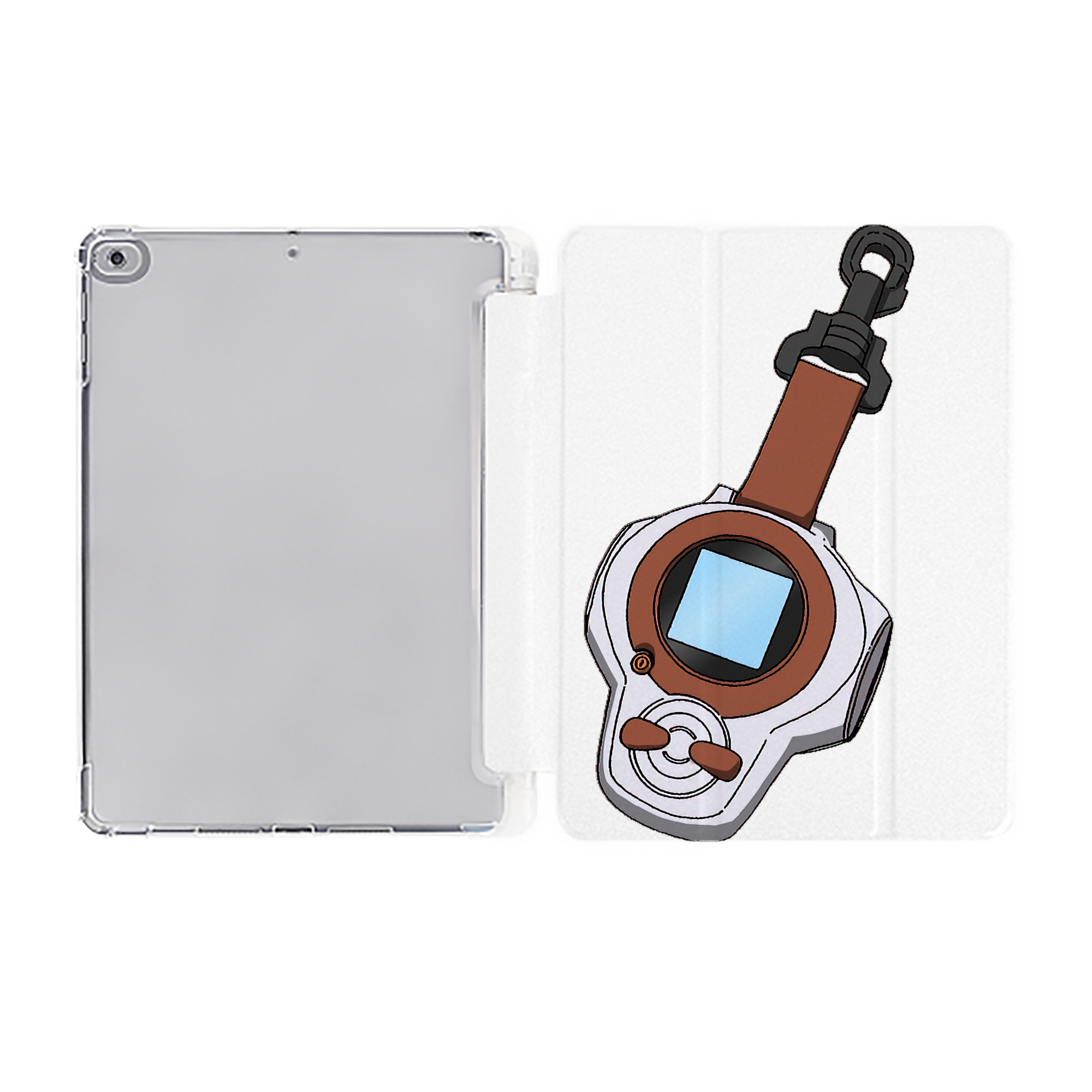 （画像用） Digimon デジタルモンスター/デジモン IPad ケース ペン収納付き 三つ折りスタンド PUレザー×シリコン 対応機種9.5/10.5/10.9インチ